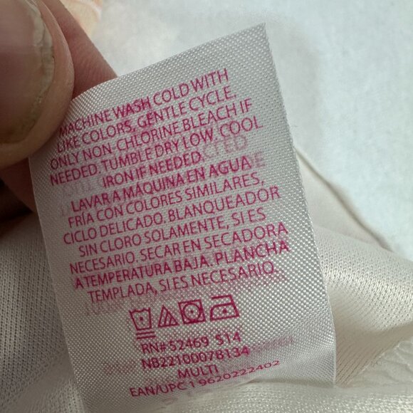 No Boundaries Swirled Peach Ruched Cami Top Size Small - Picture 5 of 5